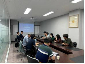 대한상공회의소가 (주)팸트론을 상대로 찾아가는 ESG 교육서비스를 진행하고 있다.   [대한상공회의소 제공]